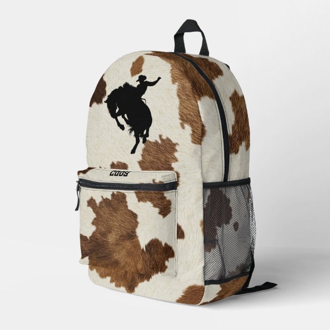 Cowboy Backpack | Personalised Western Rodeo  (Back Corner Right)