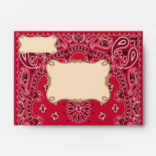 Cowboy, Bandanna Style A6 Envelopes