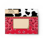Cowboy, Bandanna Style A6 Envelopes