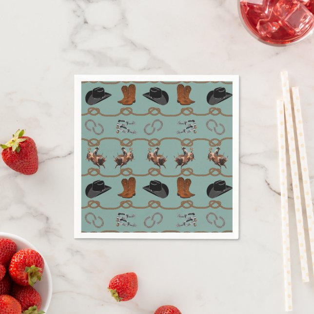 Cowboy Barn Party  Napkin (Insitu)