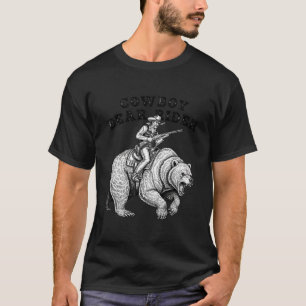Cowboy Bear Rider T-Shirt – Vintage Wild West Fron