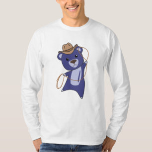 Cowboy Bear Teddy Bear Lasso Western T-Shirt