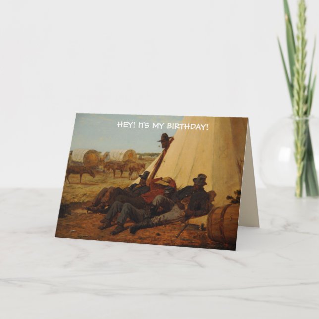 Cowboy Birth Day Card (Front)