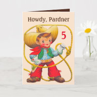 Cowboy Birthday Add Age and Name Custom