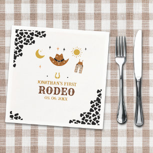 Cowboy Birthday Boy Napkin