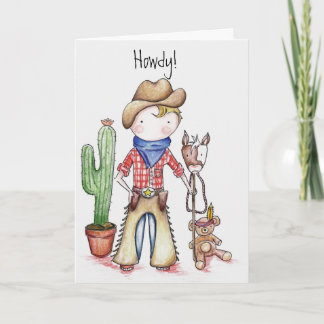 Cowboy Birthday Card