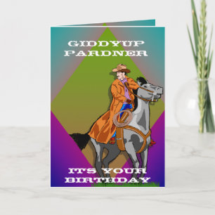 Cowboy Birthday Card