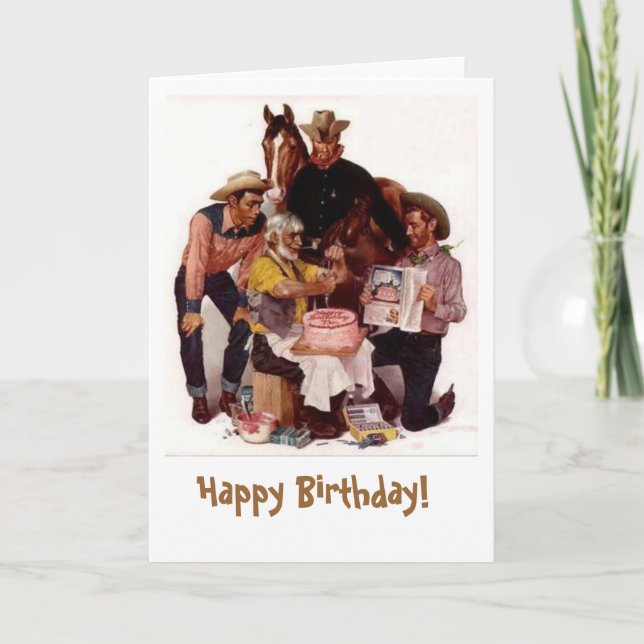 Cowboy BIrthday Card (Front)