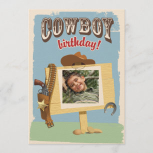 Cowboy Birthday Invitation