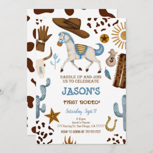 Cowboy Birthday Invitation