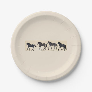 Cowboy Birthday Party - Horse Paper Plate