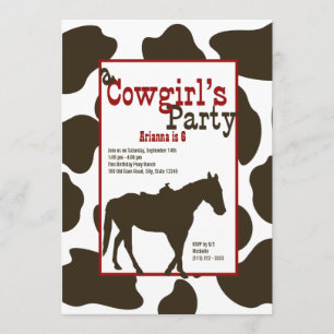Cowboy Birthday Party Invitation