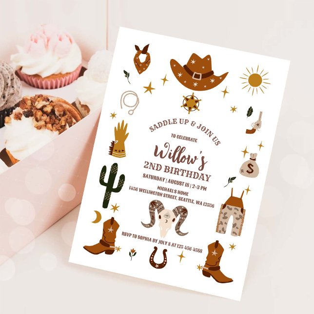 Cowboy Birthday Party Invitation (Creator Uploaded)