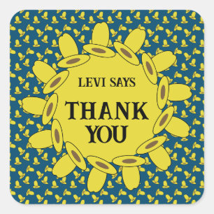 Cowboy Birthday Party  Square Sticker