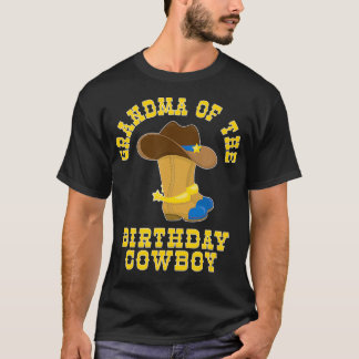 Cowboy Birthday Themed Party  Grandma T-Shirt