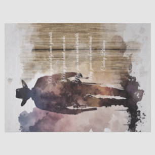 Cowboy Blessing Western Man Tissue Paper