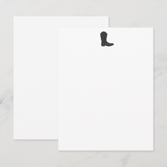 Cowboy Boot Card (Front/Back)