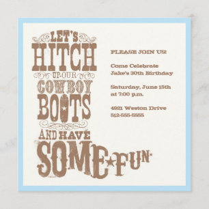 Cowboy Boot Invitation