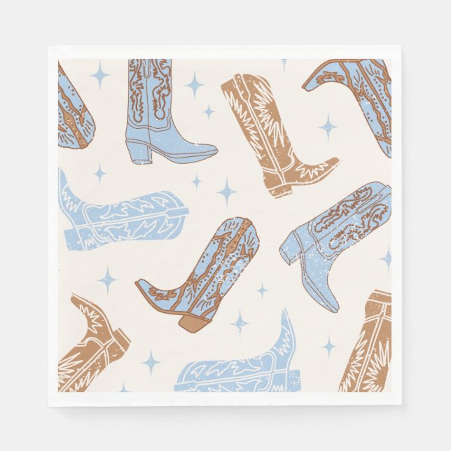 Cowboy Boot Party Napkins (Front)