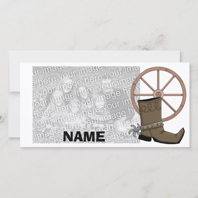 Cowboy Boot Photocard (Front)