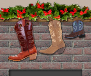 Wallpaper Cowboy Boot Christmas Tree Decorations Ornaments Zazzle Co Uk Desktop Wallpaper Free