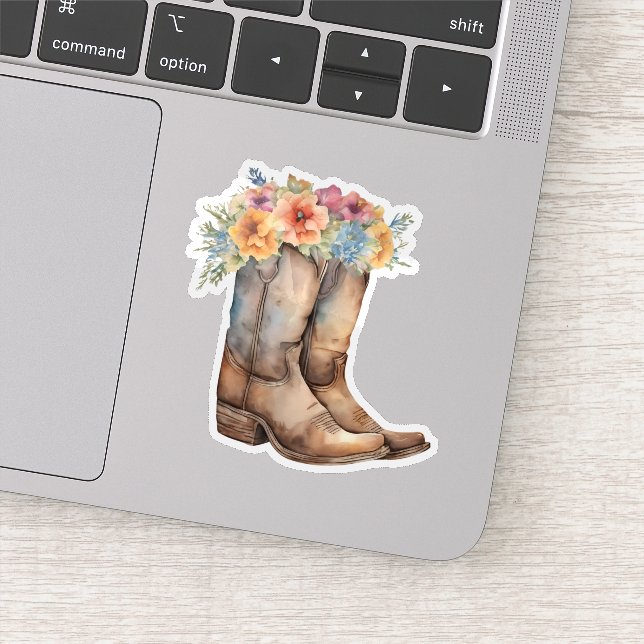 Cowboy Boots and Flowers  (Detail)