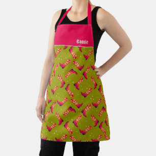 Cowboy Boots and Flowers Apron