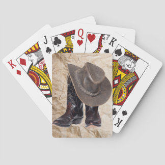 Cowboy Boots and Hat Playing Cards