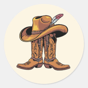 Cowboy Boots and Hat Stickers