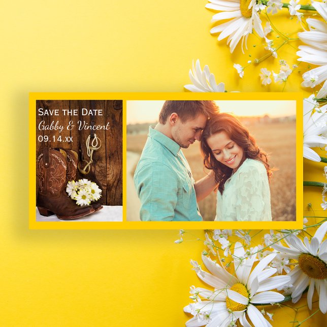 Cowboy Boots and Horse Bit Western Save the Date (Creator Uploaded)