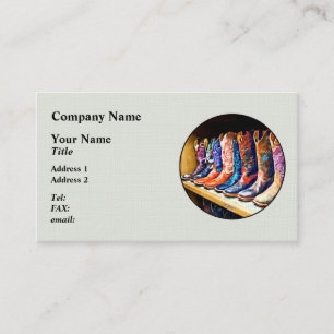 Cowboy Boots Business Card