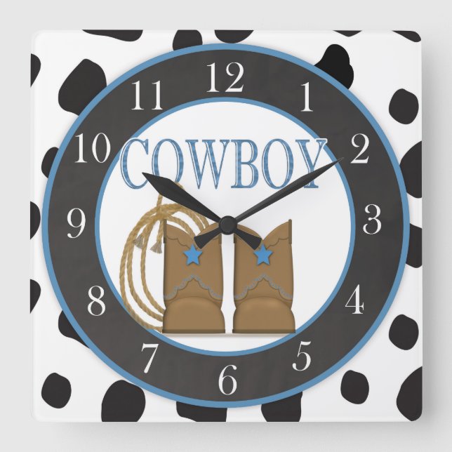 Cowboy Boots Clock (Front)