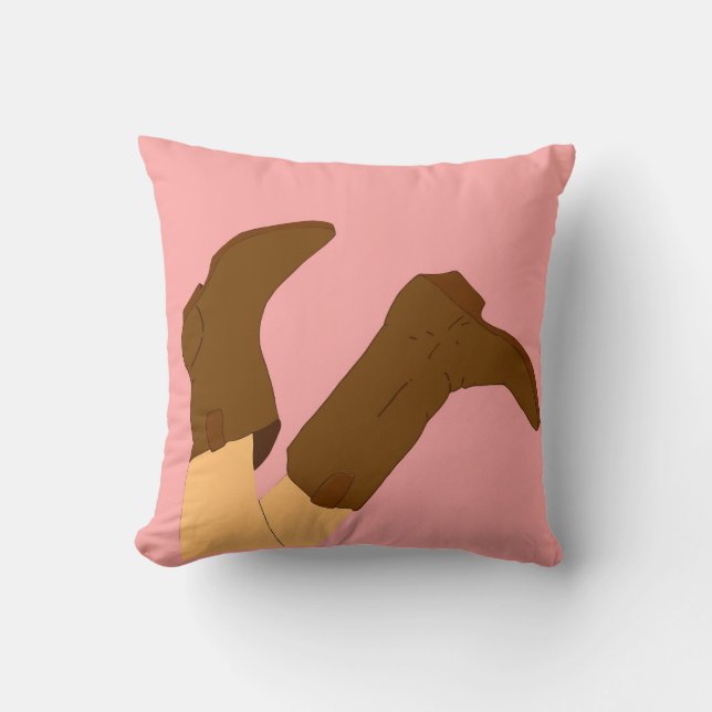 Cowboy Boots Cushion (Front)