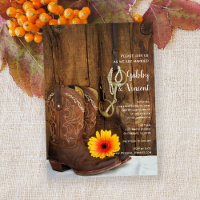 Cowboy Boots, Daisy and Horse Bit Western Wedding