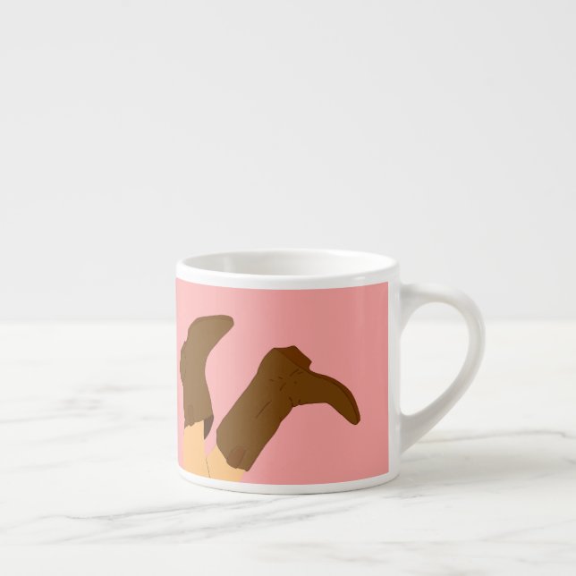 Cowboy Boots  Espresso Cup (Right)