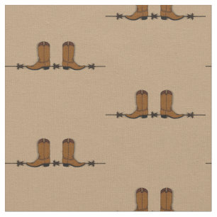 Cowboy Boots Fabric