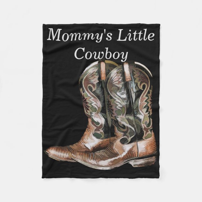 Cowboy Boots Fleece Blanket (Front)