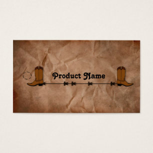 Cowboy Boots Hang Tag