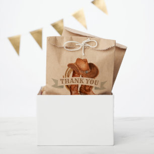 Cowboy Boots, Hat, and Lasso Favour Bags