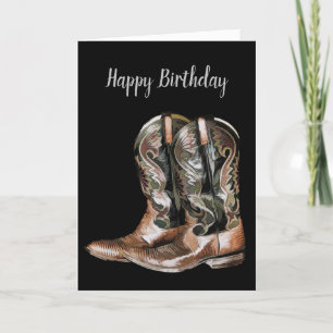 Cowboy Boots Holiday Card