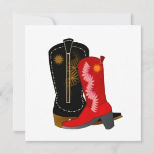 Cowboy Boots Invitation