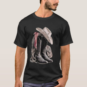Cowboy Boots Knockin Boots Western Style Country B T-Shirt