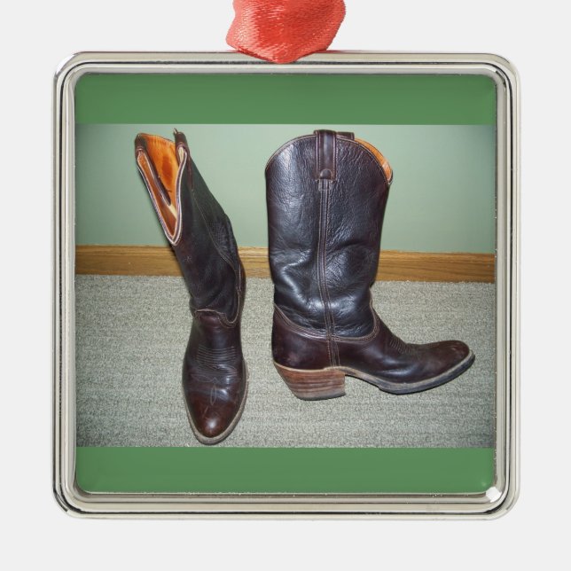 Cowboy Boots Ornament (Front)