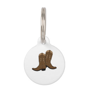 Cowboy Boots Pet Tag