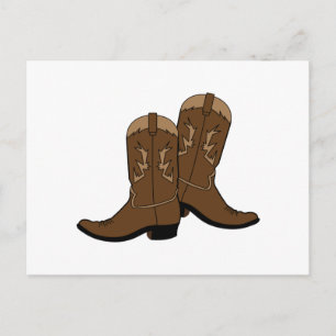 Cowboy Boots Postcard