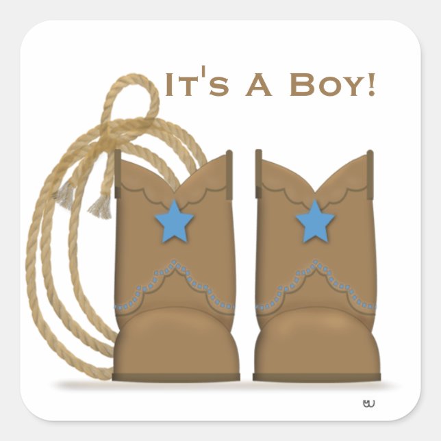 Cowboy Boots Sticker (Front)