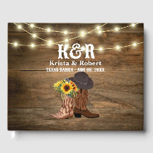 Cowboy Boots Sunflower Western Wedding 