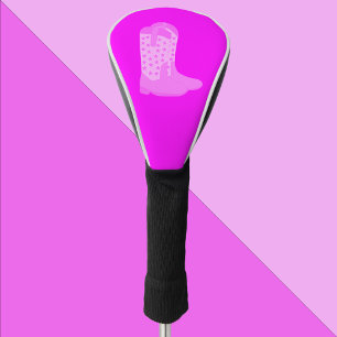 Cowboy Boots with Stars Pink Golf Head Cover