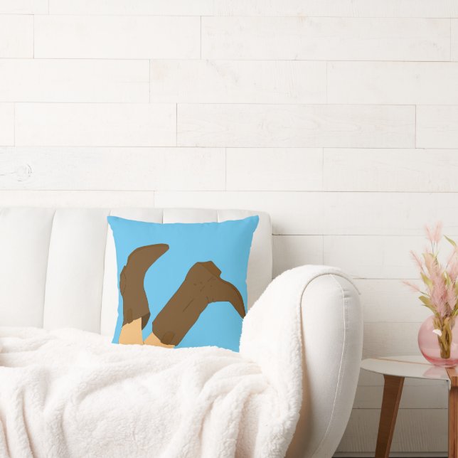 Cowboy Boots Yee-Haw Cushion (Couch)
