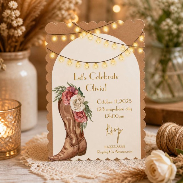 cowboy bridal shower invitation (Creator Uploaded)
